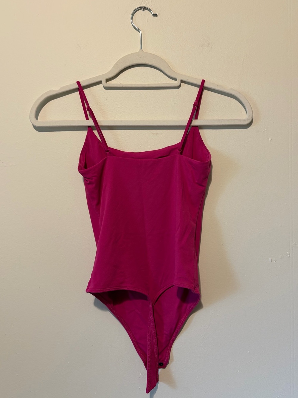Babaton Magenta Stretch Bodysuit with Thin Straps - Picture 2 of 4